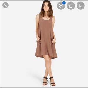 Everlane Silk Tank Dress - dusty rose color 🌹